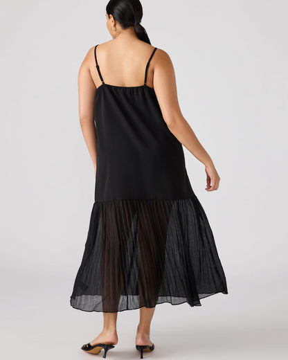 EMBER Black Flowy Sheer Maxi Women's Dress Steve Madden BLACK