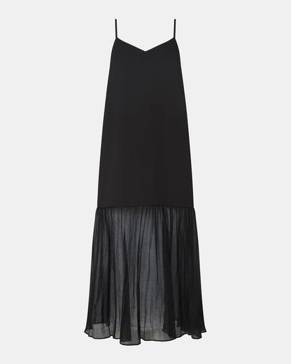 EMBER Black Flowy Sheer Maxi Women's Dress Steve Madden BLACK
