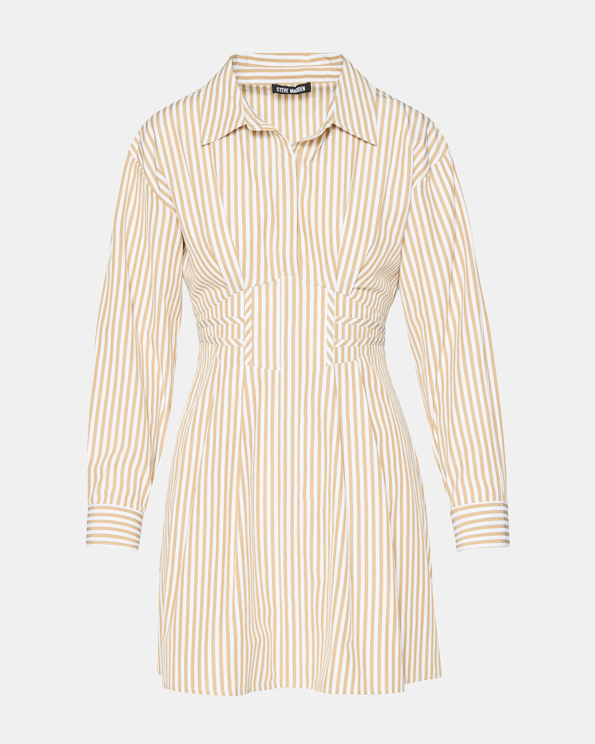 ARIA Taupe Women's Button-Up Mini Dress Steve Madden TAUPE