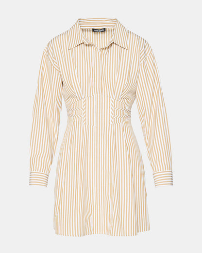 ARIA Taupe Women's Button-Up Mini Dress Steve Madden TAUPE