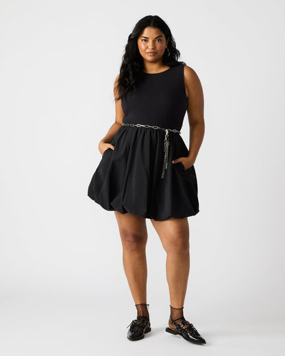 PALERMO Black Women's Mini Bubble-Hem Dress Steve Madden BLACK