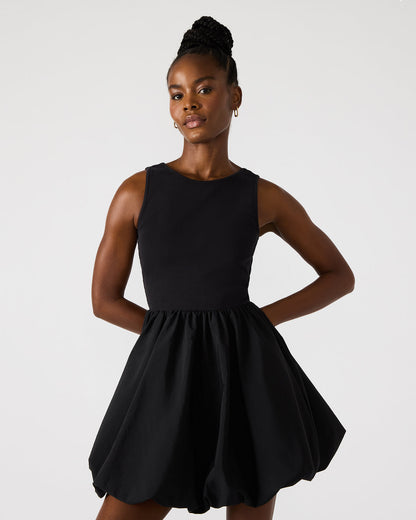 PALERMO Black Women's Mini Bubble-Hem Dress Steve Madden BLACK