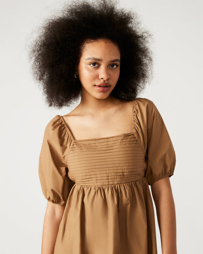 INARA Dress Beige | Women's Puff Sleeve Mini Dress Steve Madden BEIGE