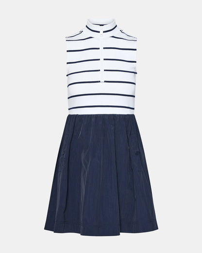 LYON Navy Women's Collared Sleeveless Flowy Dress Steve Madden NAVY