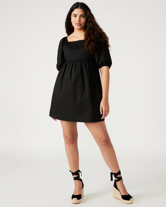 INARA Dress Black | Women's Puff Sleeve Mini Dress Steve Madden BLACK