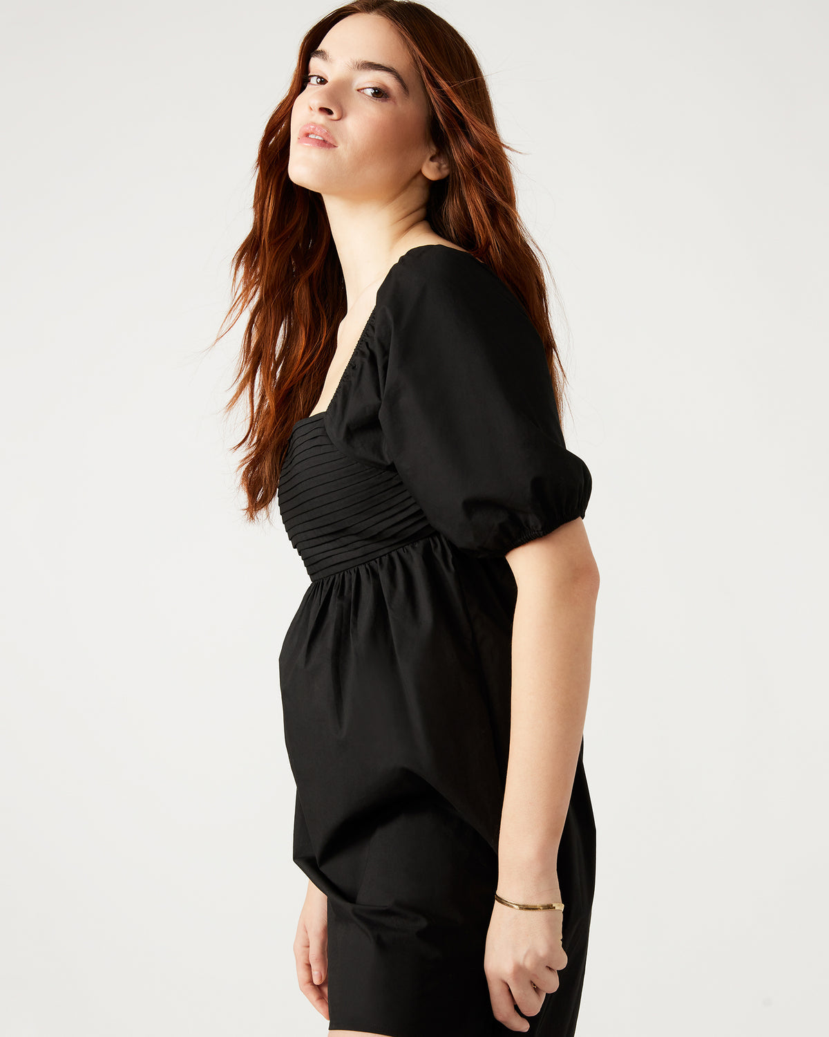 INARA Dress Black | Women's Puff Sleeve Mini Dress Steve Madden BLACK