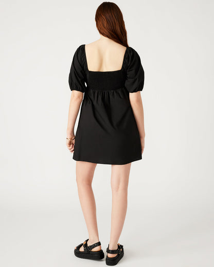 INARA Dress Black | Women's Puff Sleeve Mini Dress Steve Madden BLACK