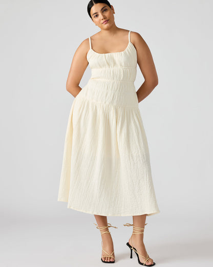 TOBY Ivory Maxi Flowy Bow Women's Dress Steve Madden IVORY