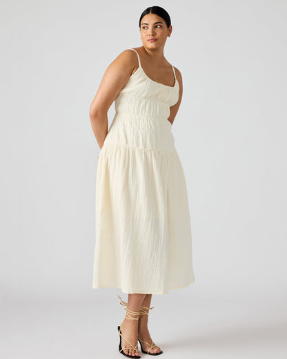 TOBY Ivory Maxi Flowy Bow Women's Dress Steve Madden IVORY