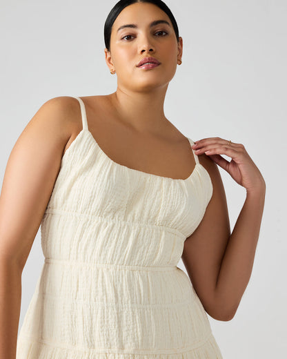 TOBY Ivory Maxi Flowy Bow Women's Dress Steve Madden IVORY