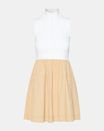 LYON Taupe Women's Collared Sleeveless Flowy Dress Steve Madden TAUPE