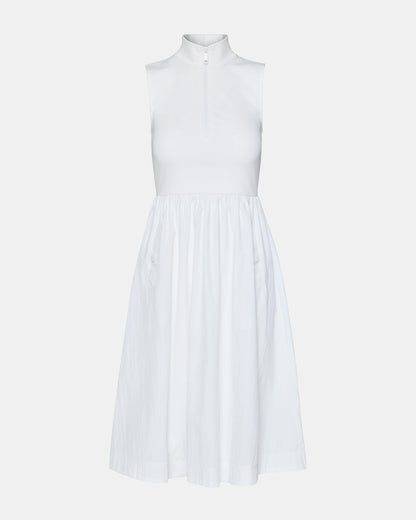 BERLIN White Women's Mock Neck Midi Dress Steve Madden WHITE