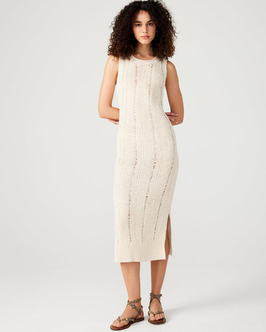 AMIRAH Sweater Dress Beige | Women's Knit Bodycon Dresses Steve Madden BEIGE