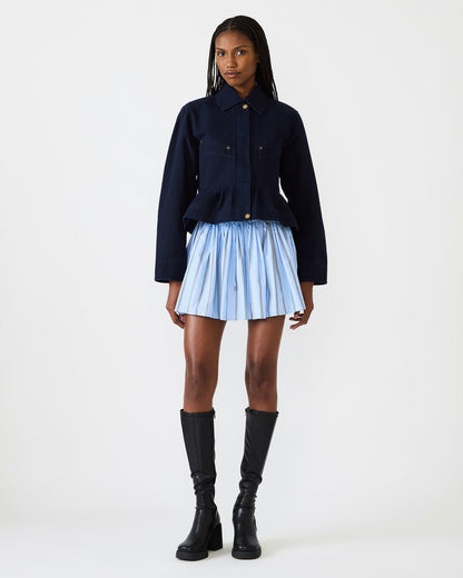SLOAN Midnight Sky Long-Sleeved Zip-Up Women's Jacket Steve Madden MIDNIGHT SKY