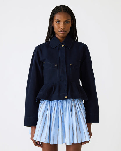 SLOAN Midnight Sky Long-Sleeved Zip-Up Women's Jacket Steve Madden MIDNIGHT SKY