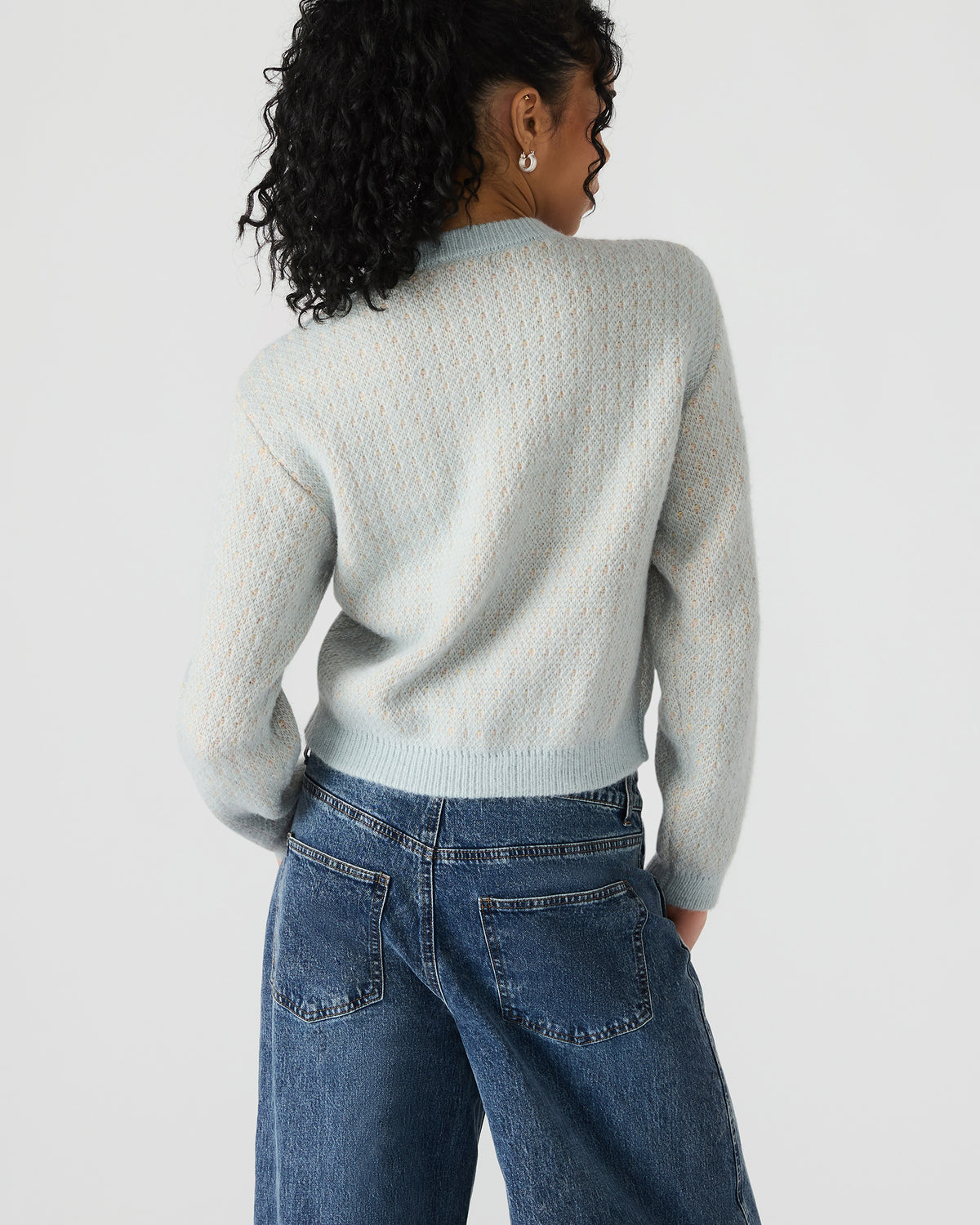 JENA Multi Long-Sleeved Zip-Up Women's Sweater Jacket Steve Madden MULTI