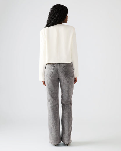 SERENEA White Women's Long-Sleeved Open-Front Blazer Steve Madden WHITE