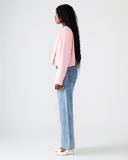 SERENEA Powder Puff Women's Long-Sleeved Open-Front Blazer Steve Madden POWDER PUFF