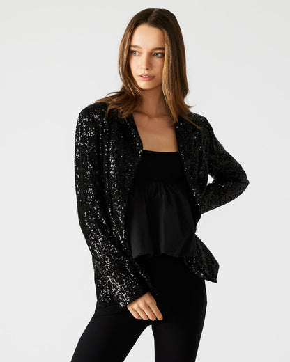 PAYTON Sequin Blazer Black | Women's Blazers Steve Madden BLACK