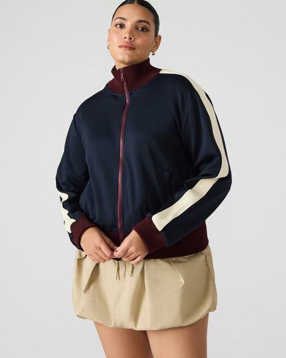 DAISY Midnight Long-Sleeved Zip-Up Athletic Women's Jacket Steve Madden MIDNIGHT