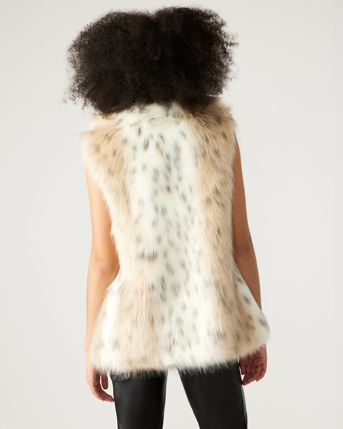 RUBICON Snow Leopard Women's Faux Fur Vest