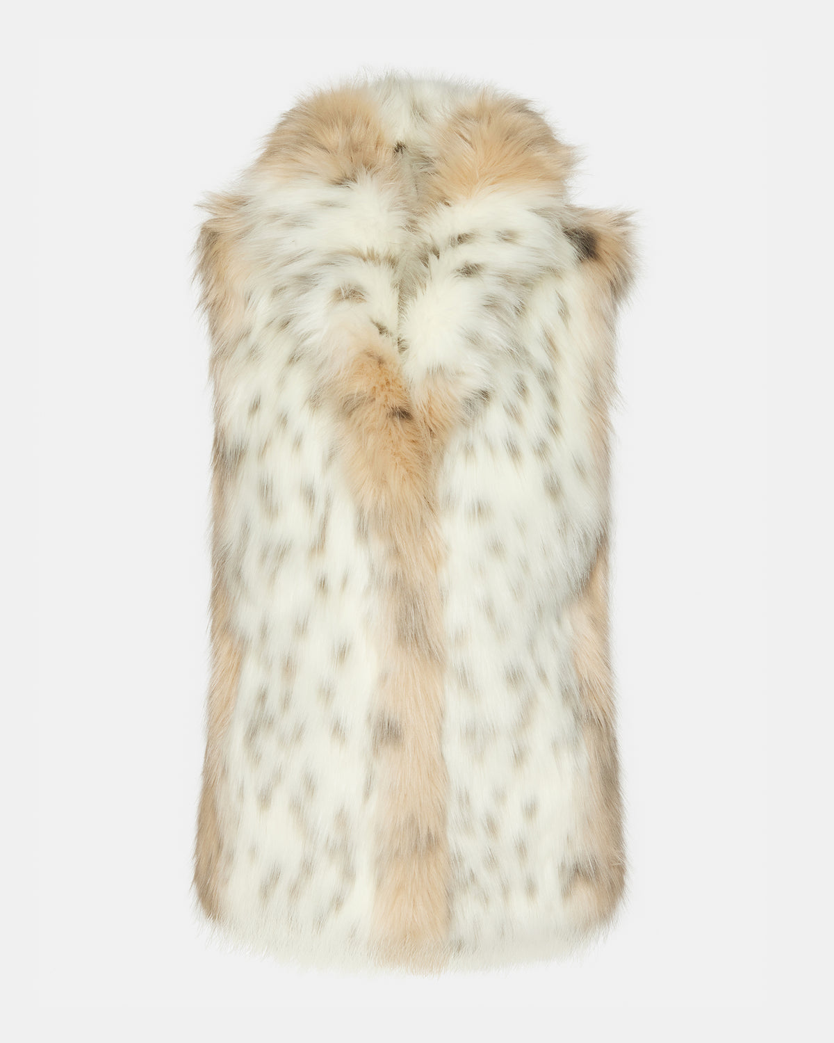 RUBICON Snow Leopard Women's Faux Fur Vest