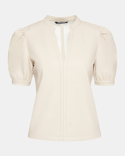 JANE Bone Women's Short-Sleeved Suede Top Steve Madden BONE