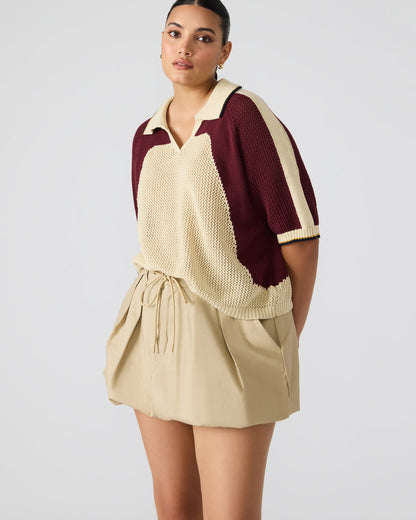 AXON Multi Short-Sleeved Knit Sweater Women's Top Steve Madden MULTI