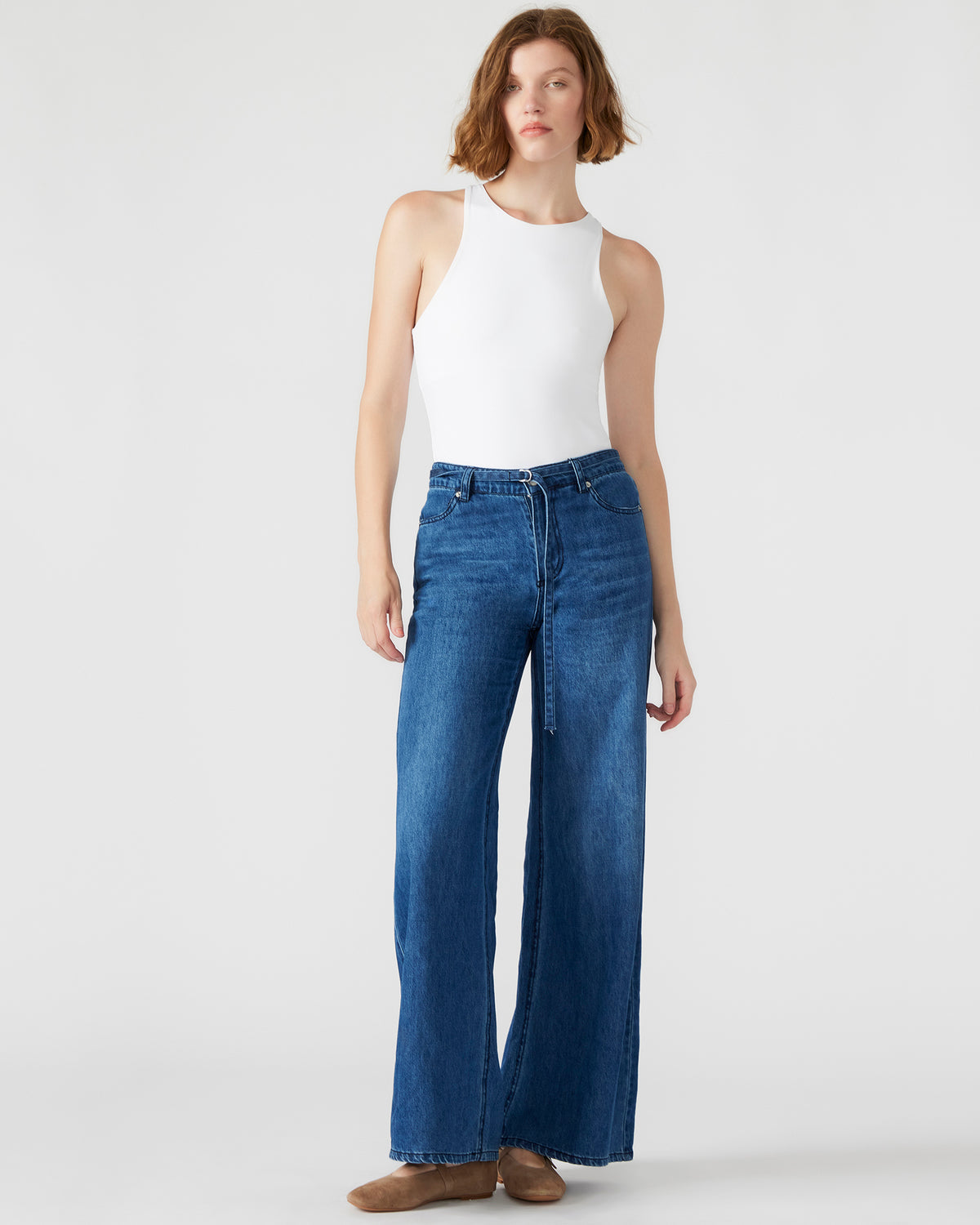 NICO White Women's Contour Stretch Bodysuit Steve Madden WHITE