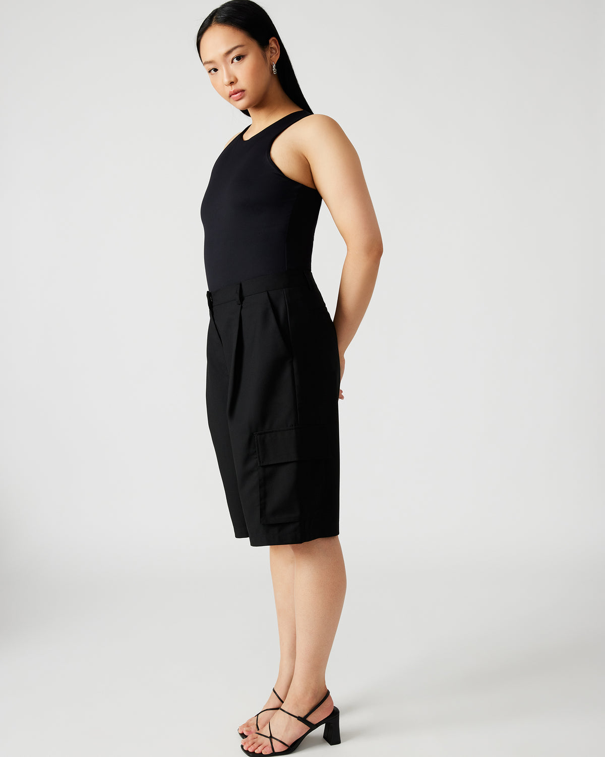 NICO Black Women's Contour Stretch Bodysuit Steve Madden BLACK
