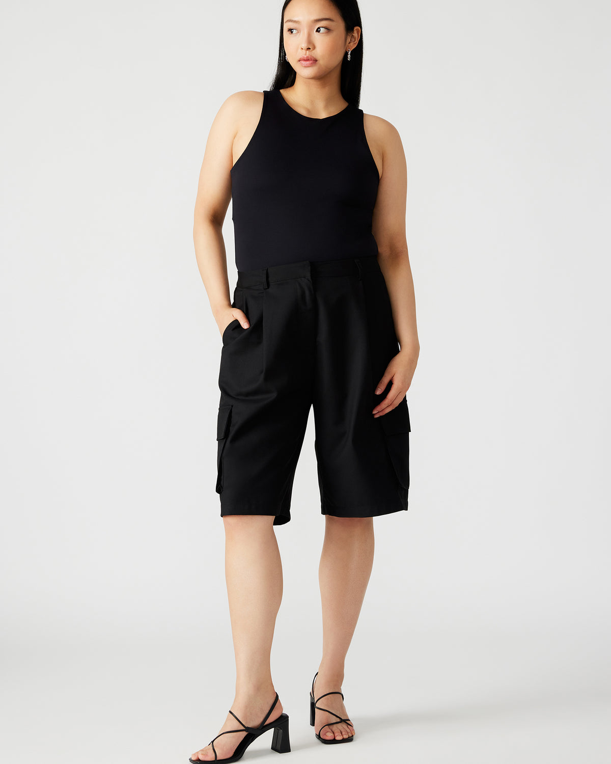 NICO Black Women's Contour Stretch Bodysuit Steve Madden BLACK
