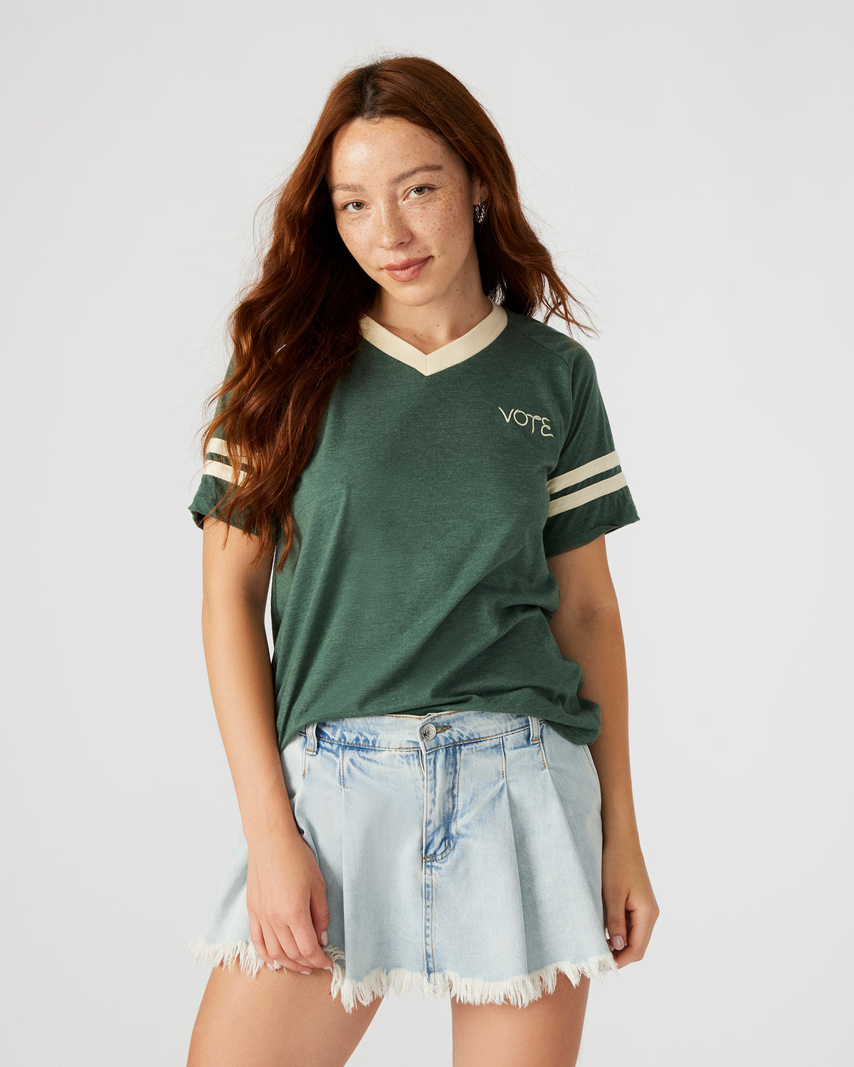 VOTE Green Unisex Short Sleeve Tee Steve Madden GREEN