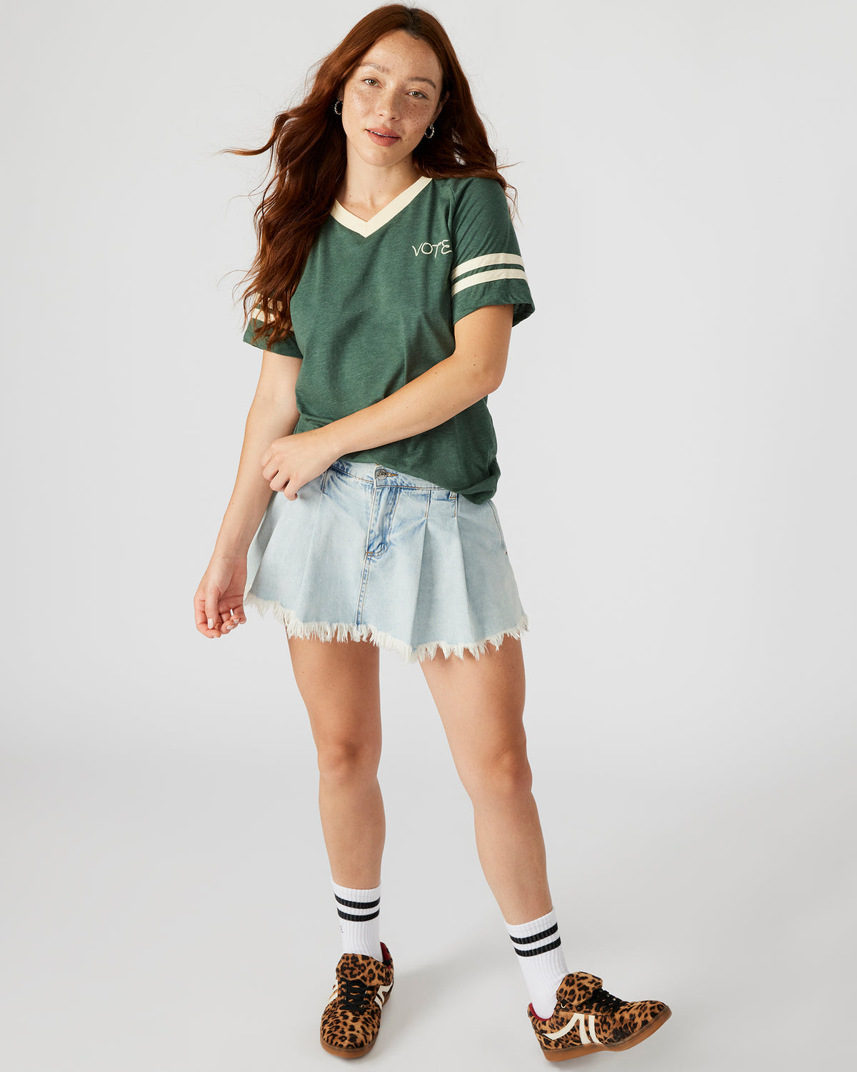 VOTE Green Unisex Short Sleeve Tee Steve Madden GREEN