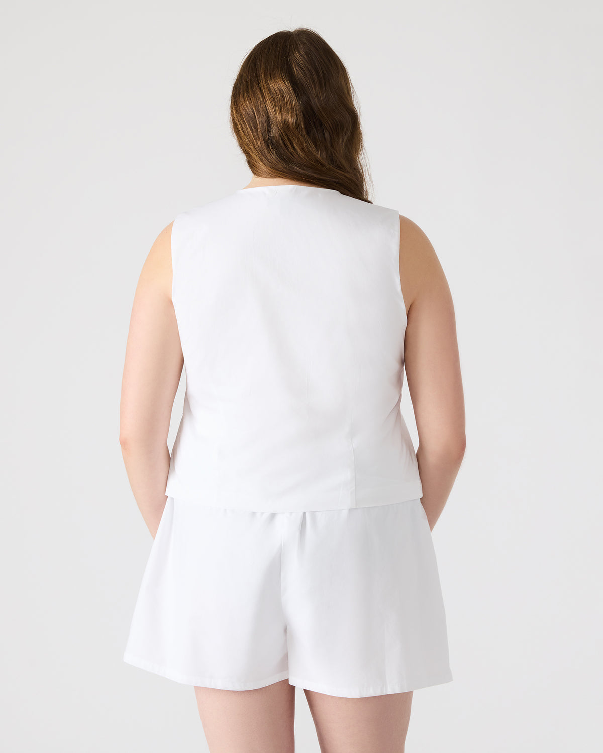 ALIZA White Women's Bow Tie-Front Top Steve Madden WHITE