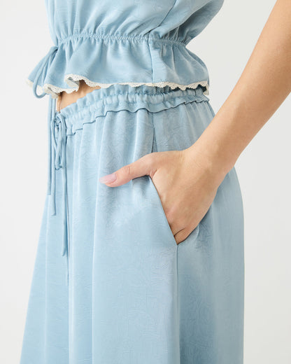 ROAN Dusty Blue Tie-Front Parachute Women's Pants Steve Madden DUSTY BLUE