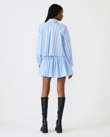 TYRIA Estate Blue Mini Tie-Front Women's Skirt Steve Madden ESTATE BLUE