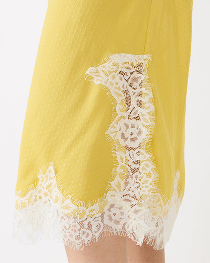 CINTHIA Golden Lime Lace Trime Women's Midi Skirt Steve Madden GOLDEN LIME