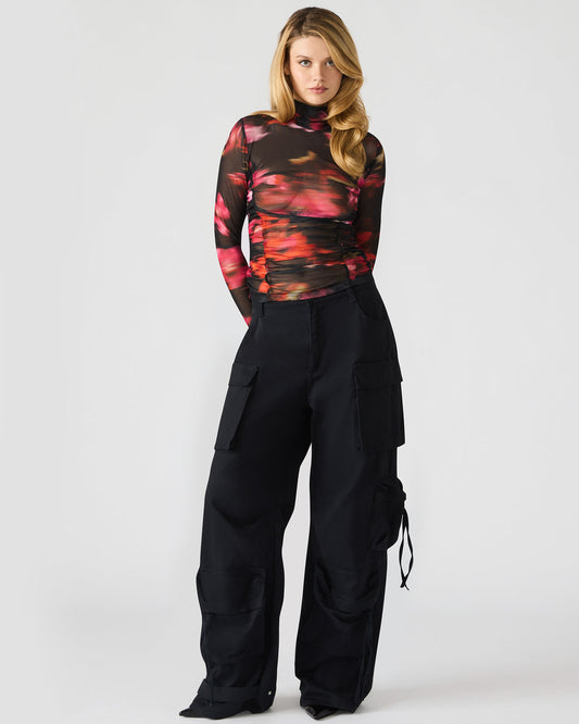 DUO Black Women's Utility Cargo Pants Steve Madden BLACK