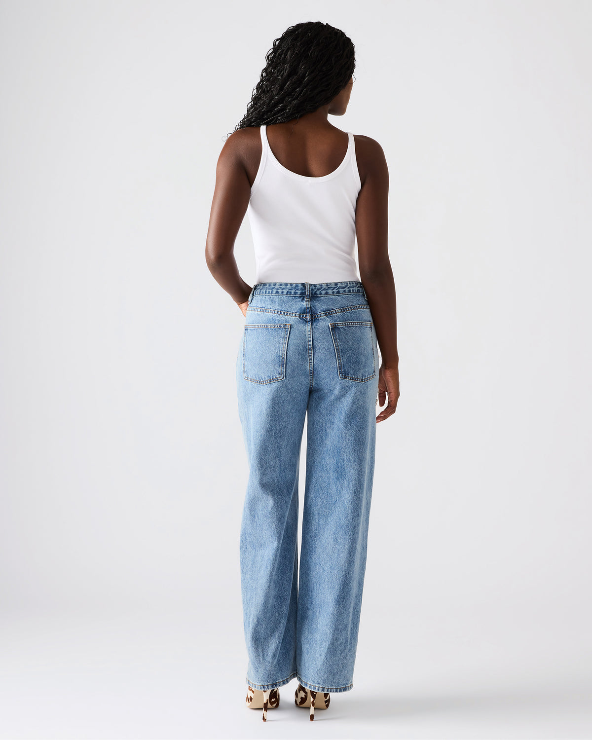 TAYLOR Jean Rhinestone Women's Cutout Jeans Steve Madden DENIM FABRIC