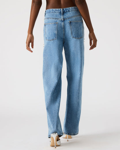 TAYLOR Jean Rhinestone Women's Cutout Jeans Steve Madden DENIM FABRIC