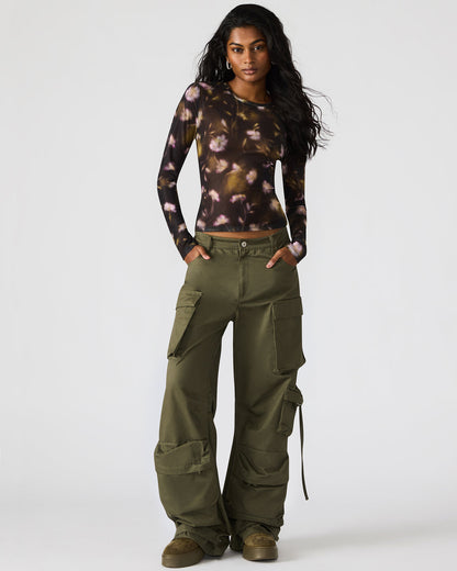 DUO Olive Women's Utility Cargo Pants Steve Madden OLIVE
