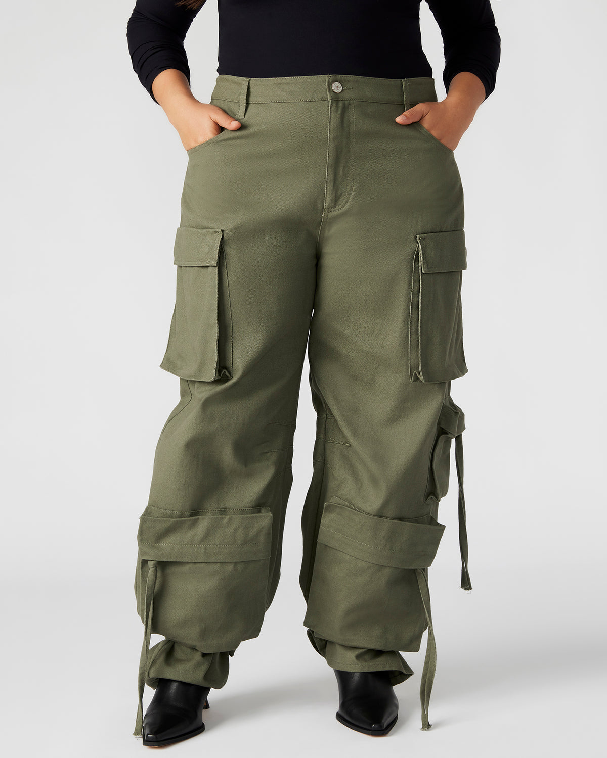 DUO Olive Women's Utility Cargo Pants Steve Madden OLIVE