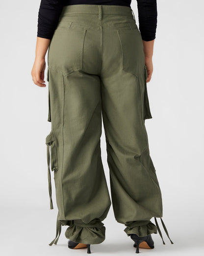 DUO Olive Women's Utility Cargo Pants Steve Madden OLIVE
