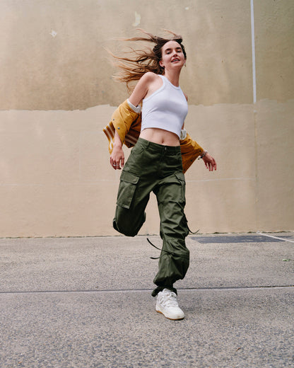DUO Olive Women's Utility Cargo Pants Steve Madden OLIVE