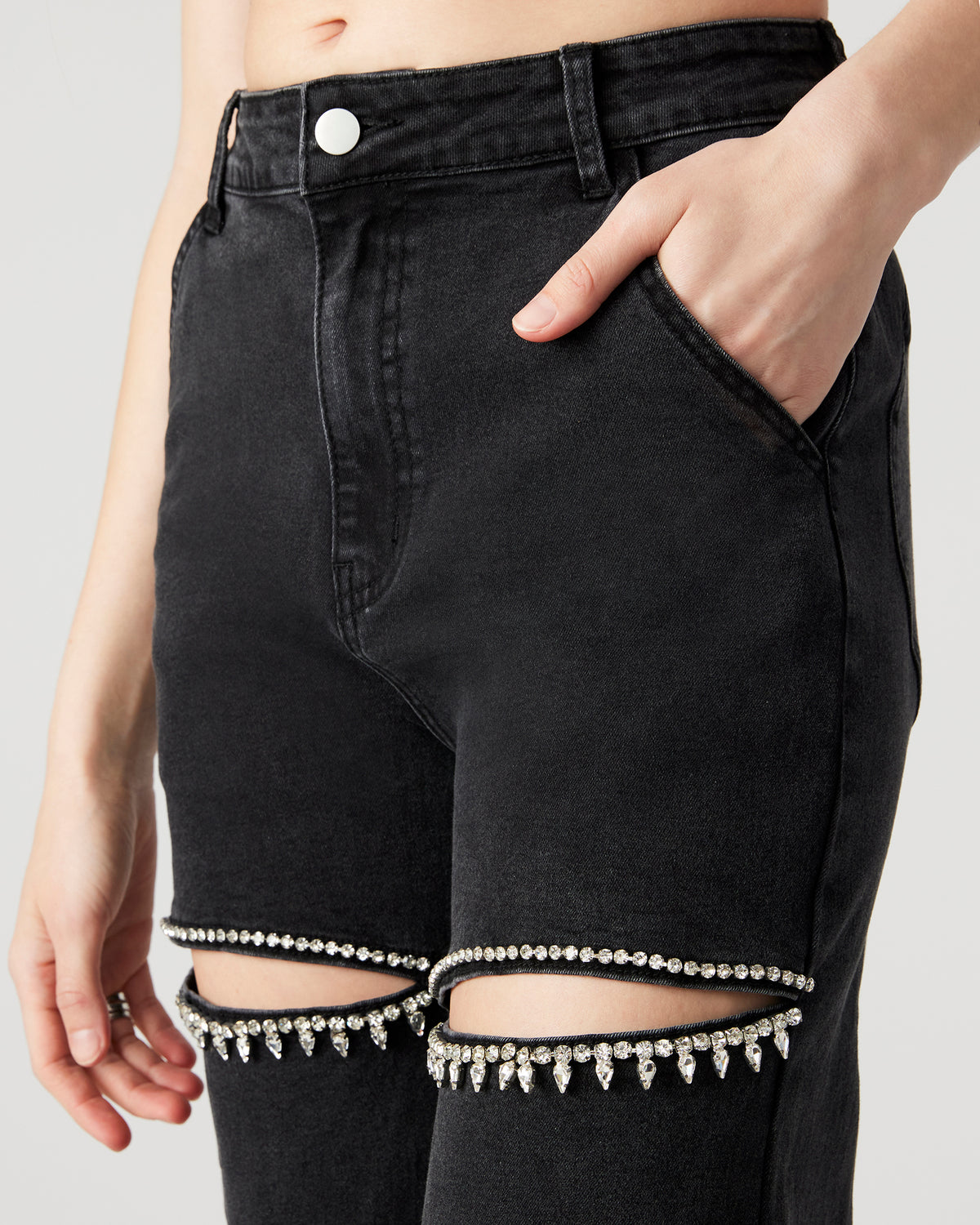 TAYLOR Jean Black Women's Cutout Jeans Steve Madden BLACK DENIM