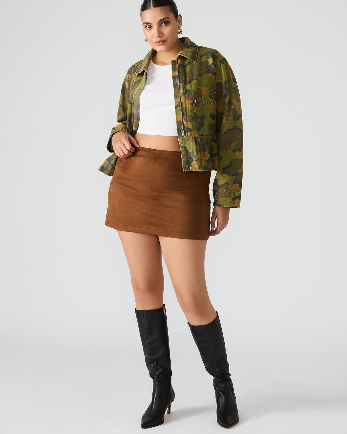 CINDI Skort Chicory Coffee Women's Mini Skort Steve Madden CHICORY COFFEE