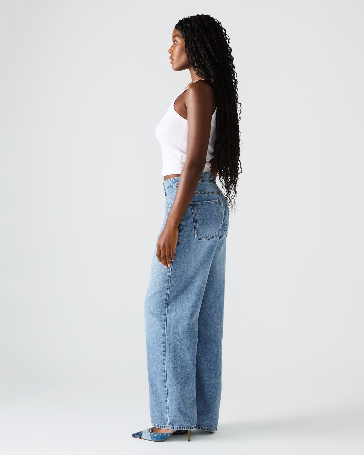 TAYLOR Jean Forever Blue Women's Cutout Jeans Steve Madden FOREVER BLUE