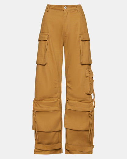 DUO Khaki Women's Utility Cargo Pants Steve Madden KHAKI FAB