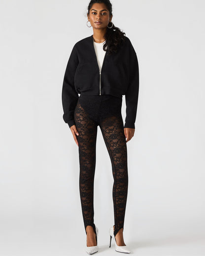 SANDRINE Black Lace Mesh Women's Pant Steve Madden BLACK
