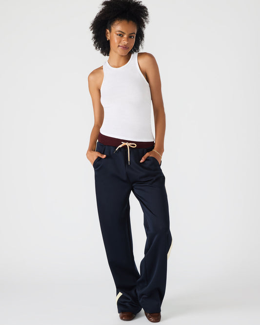 DAISY Midnight Athletic Tie-Front Matching Set Women's Pants Steve Madden MIDNIGHT